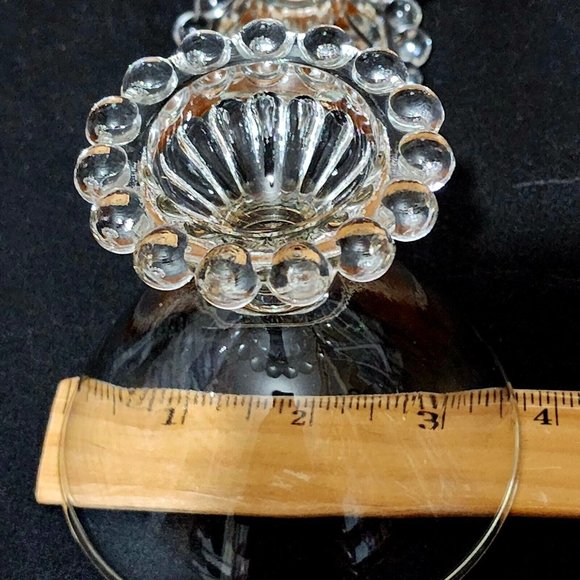 2 Anchor Hocking Boopie Coupe Champagne Glasses set 3.5" bubble glassware - Picture 8 of 8